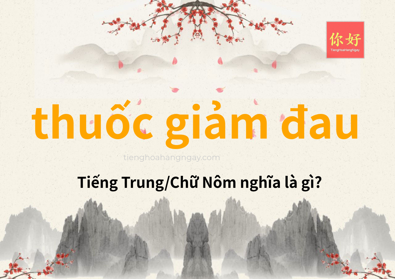 thuốc giảm đau tiếng Trung là gì?